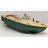 RARO Arnold MOTOSCAFO antico giocattolo latta OLD SPEED BOAT TIN TOY anni 40