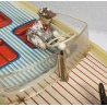 RARO Arnold MOTOSCAFO antico giocattolo latta OLD SPEED BOAT TIN TOY anni 40