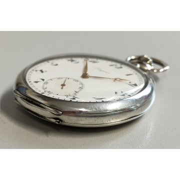 ANTICO OROLOGIO TASCA Longines ARGENTO 800 epoca 1900 OLD SILVER POCKET WATCH