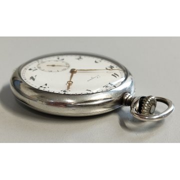 ANTICO OROLOGIO TASCA Longines ARGENTO 800 epoca 1900 OLD SILVER POCKET WATCH