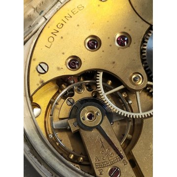 ANTICO OROLOGIO TASCA Longines ARGENTO 800 epoca 1900 OLD SILVER POCKET WATCH