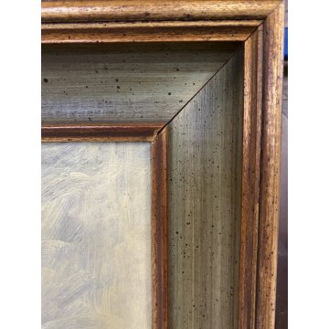 QUADRO OLIO Sergio Bonfantini PAESAGGIO RURALE VEDUTA PIANURA ESPRESSIONISMO 900