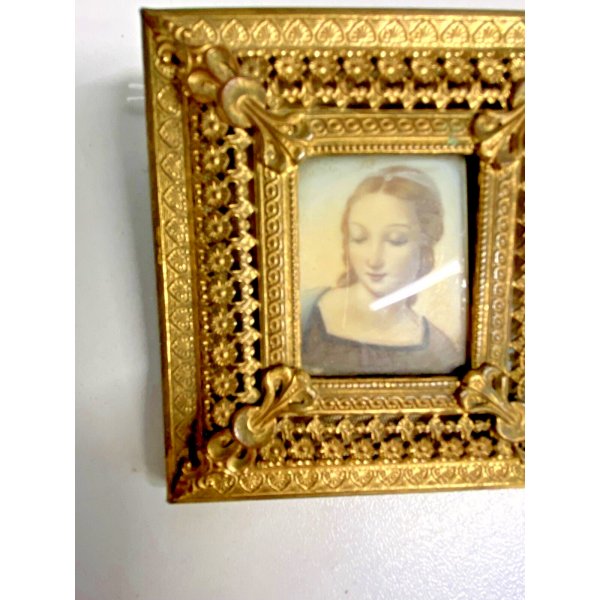 Cornice Portafoto Decorativa Vintage 13x18 Cm – Metallica Con Fiori E Farfalle Smaltati Dipinti A Mano – Perfetta Per Matrimoni, Regali Di Nozze E Arredamento Casa