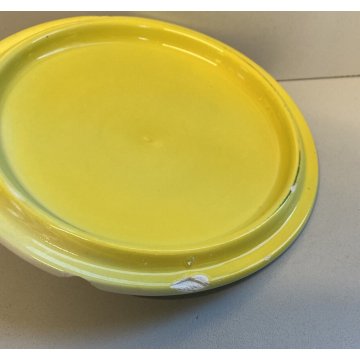 ANTICO VASO con COPERCHIO CERAMICA SECCHIELLO VASETTO Galvani Pordenone 1926