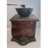 ANTICO MACINA CAFFE MACININO COFFEE GRINDER vecchio LEGNO FERRO BATTUTO '800