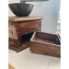 ANTICO MACINA CAFFE MACININO COFFEE GRINDER vecchio LEGNO FERRO BATTUTO '800