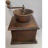 ANTICO MACINA CAFFE MACININO COFFEE GRINDER LEGNO FERRO BATTUTO fine '800