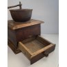 ANTICO MACINA CAFFE MACININO COFFEE GRINDER LEGNO FERRO BATTUTO fine '800