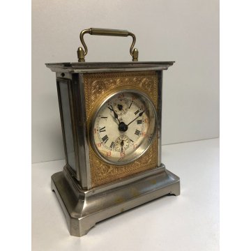 ANTICO OROLOGIO Marescialla OFFICIER PENDULETTE Sveglia Viaggio DESK CLOCK old