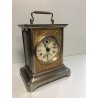 ANTICO OROLOGIO Marescialla OFFICIER PENDULETTE Sveglia Viaggio DESK CLOCK old