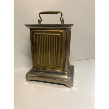 ANTICO OROLOGIO Marescialla OFFICIER PENDULETTE Sveglia Viaggio DESK CLOCK old