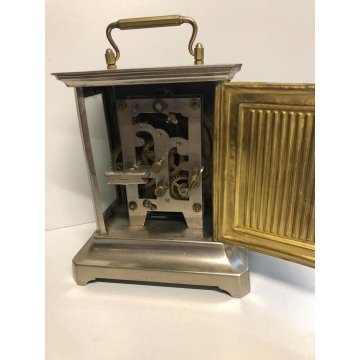 ANTICO OROLOGIO Marescialla OFFICIER PENDULETTE Sveglia Viaggio DESK CLOCK old