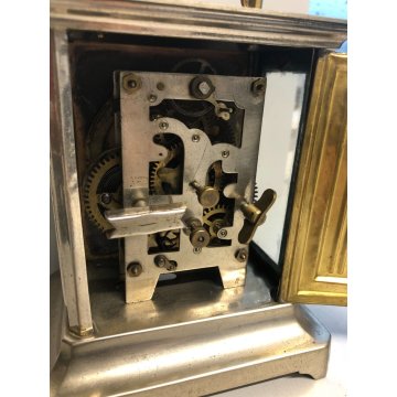 ANTICO OROLOGIO Marescialla OFFICIER PENDULETTE Sveglia Viaggio DESK CLOCK old