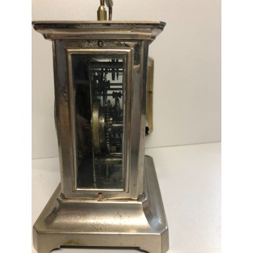 ANTICO OROLOGIO Marescialla OFFICIER PENDULETTE Sveglia Viaggio DESK CLOCK old