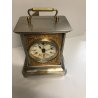 ANTICO OROLOGIO Marescialla OFFICIER PENDULETTE Sveglia Viaggio DESK CLOCK old