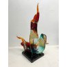 GRANDE SCULTURA VETRO MURANO FIGURE ART SCULPTURE MAN WOMAN LOVERS DANCERS '900