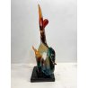 GRANDE SCULTURA VETRO MURANO FIGURE ART SCULPTURE MAN WOMAN LOVERS DANCERS '900