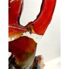 GRANDE SCULTURA VETRO MURANO FIGURE ART SCULPTURE MAN WOMAN LOVERS DANCERS '900