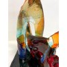 GRANDE SCULTURA VETRO MURANO FIGURE ART SCULPTURE MAN WOMAN LOVERS DANCERS '900