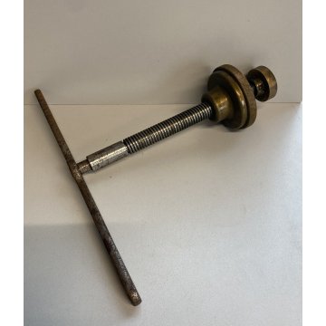 ANTICA TRAFILA IN BRONZO 4 FORMATI PASTA CUCINA STAMPO TORCHIO STRUMENTO EPOCA