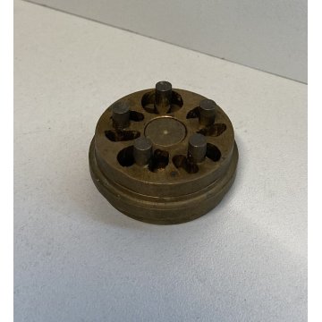 ANTICA TRAFILA IN BRONZO 4 FORMATI PASTA CUCINA STAMPO TORCHIO STRUMENTO EPOCA