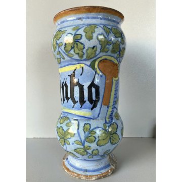 ANTICO ALBARELLO CERAMICA FARMACIA "ABCINTIO"? FOGLIACEO SAVONA VASO MEDICO OLD