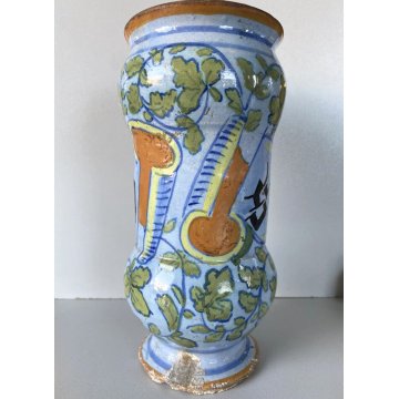 ANTICO ALBARELLO CERAMICA FARMACIA "ABCINTIO"? FOGLIACEO SAVONA VASO MEDICO OLD
