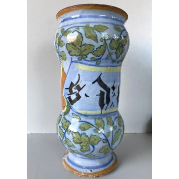 ANTICO ALBARELLO CERAMICA FARMACIA "ABCINTIO"? FOGLIACEO SAVONA VASO MEDICO OLD