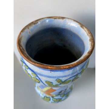 ANTICO ALBARELLO CERAMICA FARMACIA "ABCINTIO"? FOGLIACEO SAVONA VASO MEDICO OLD