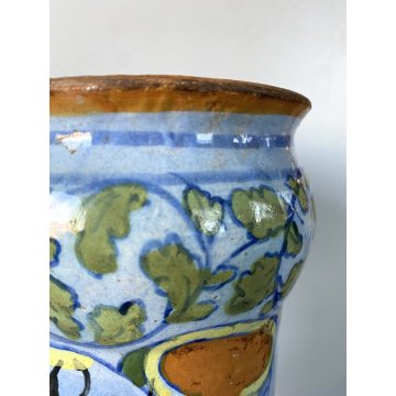 ANTICO ALBARELLO CERAMICA FARMACIA "ABCINTIO"? FOGLIACEO SAVONA VASO MEDICO OLD