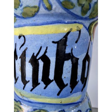 ANTICO ALBARELLO CERAMICA FARMACIA "ABCINTIO"? FOGLIACEO SAVONA VASO MEDICO OLD