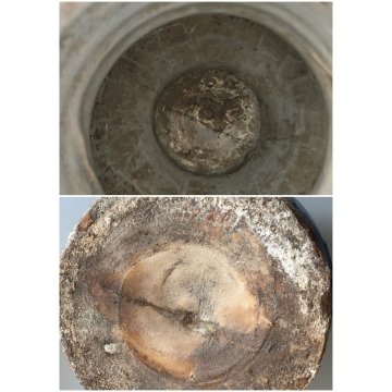 ANTICO ALBARELLO CERAMICA FARMACIA "ABCINTIO"? FOGLIACEO SAVONA VASO MEDICO OLD