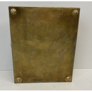 BENTLEY BOX AUTO GADGET COFANETTO OTTONE STEMMA LOGO SCATOLA LEGNO SCRIVANIA OLD