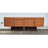 CREDENZA DESIGN MOBILE ANNI 70 SIDEBOARD VINTAGE LEGNO IMPIALLACCIATA DISPENSA