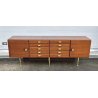 CREDENZA DESIGN MOBILE ANNI 70 SIDEBOARD VINTAGE LEGNO IMPIALLACCIATA DISPENSA
