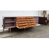CREDENZA DESIGN MOBILE ANNI 70 SIDEBOARD VINTAGE LEGNO IMPIALLACCIATA DISPENSA