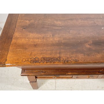 ANTICA MADIA EPOCA LEGNO MASSELLO NOCE 1800 CASSA PIANO RIMUOVIBILE CREDENZA