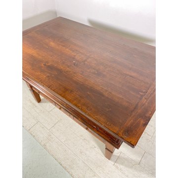 ANTICA MADIA EPOCA LEGNO MASSELLO NOCE 1800 CASSA PIANO RIMUOVIBILE CREDENZA