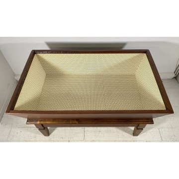 ANTICA MADIA EPOCA LEGNO MASSELLO NOCE 1800 CASSA PIANO RIMUOVIBILE CREDENZA