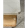COPPIA COMODINI DESIGN ANNI 70 CAMERA LETTO VINTAGE LEGNO MARMO OTTONE OLD 2 ANT