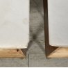 COPPIA COMODINI DESIGN ANNI 70 CAMERA LETTO VINTAGE LEGNO MARMO OTTONE OLD 2 ANT