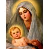 ANTICO DIPINTO RITRATTO MADONNA con GESU' BAMBINO MATERNITA' NATIVITA' RELIGIOSO