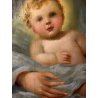 ANTICO DIPINTO RITRATTO MADONNA con GESU' BAMBINO MATERNITA' NATIVITA' RELIGIOSO