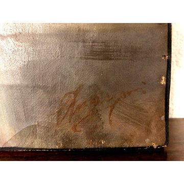 ANTICO DIPINTO RITRATTO MADONNA con GESU' BAMBINO MATERNITA' NATIVITA' RELIGIOSO