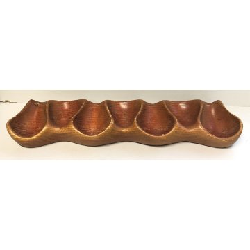 PORTA PIPE SAVINELLI 7pz TABACCO LEGNO VINTAGE STAND PIPES HOLDER ANNI 70