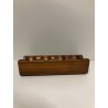 PORTA PIPE 4pz TABACCO LEGNO VINTAGE STAND PIPES HOLDER ANNI 70