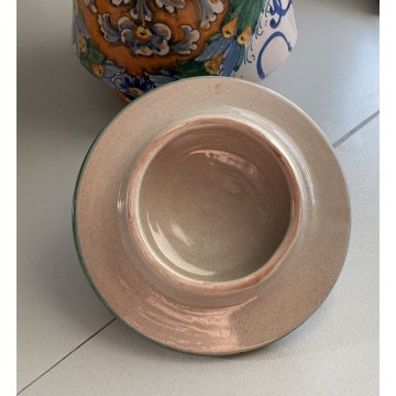 ANTICO ALBARELLO CERAMICA FARMACIA "boccioni" FOGLIACEO BETONICA VASO MEDICO OLD