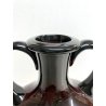 VASO BIANSATO VETRO SOFFIATO AMETISTA Blenko DESIGN MID CENTURY HANDLE VASE USA