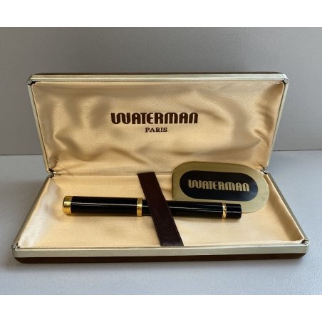 PENNA STILOGRAFICA WATERMAN LADY CHARLOTTE FOUNTAIN PEN NERO ORO STILO TASCABILE