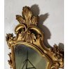 ANTICA SPECCHIERA LIBERTY DORATA epoca 900 LUME MIRROR LAMPADA APPLIQUE CORNICE